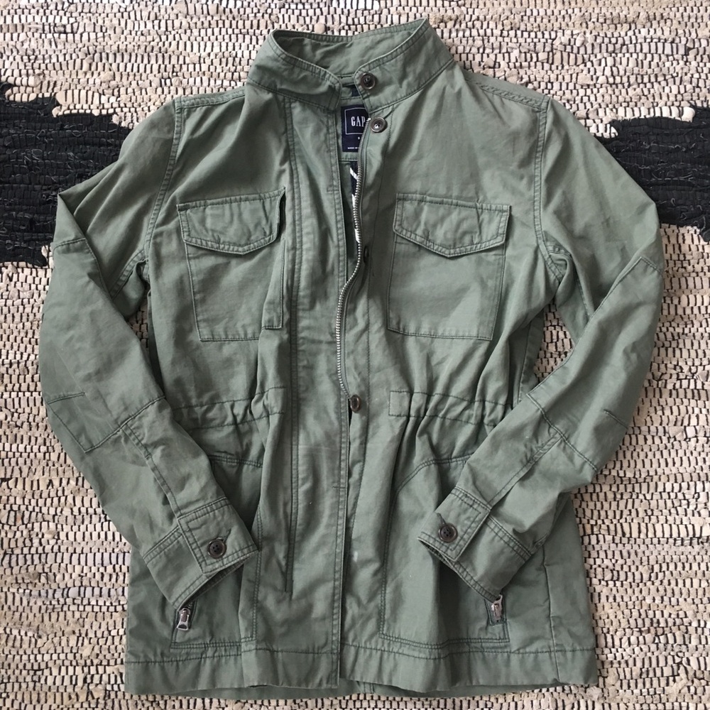 Army green cargo jacket